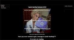 Desktop Screenshot of fanbook.sarahhardingaddicts.com
